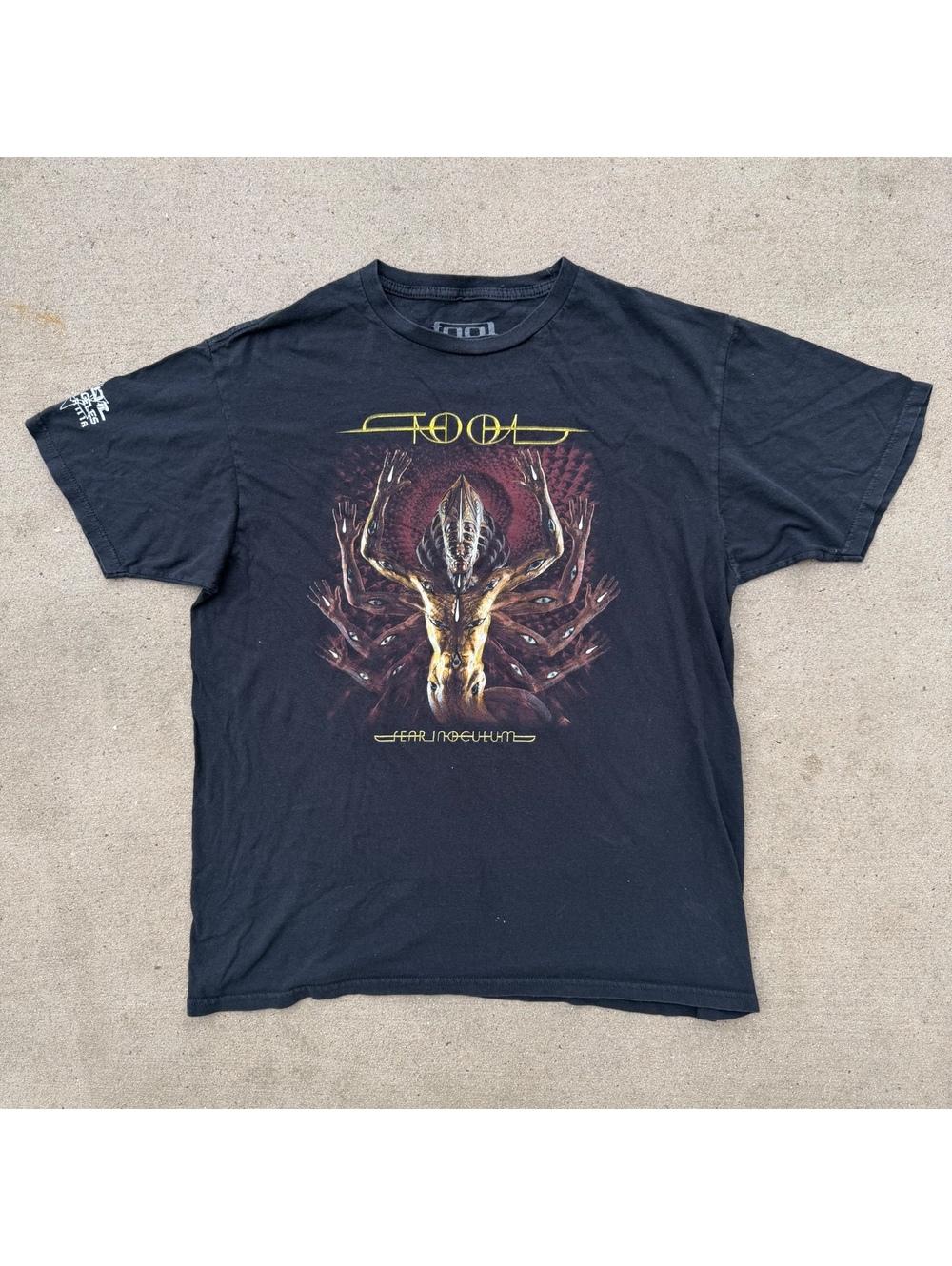 Tool Fear Inoculum Band Graphic T-Shirt Mens Large Black